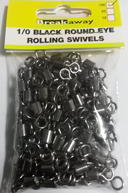 Breakaway Round Eyed Swivels 100 pack